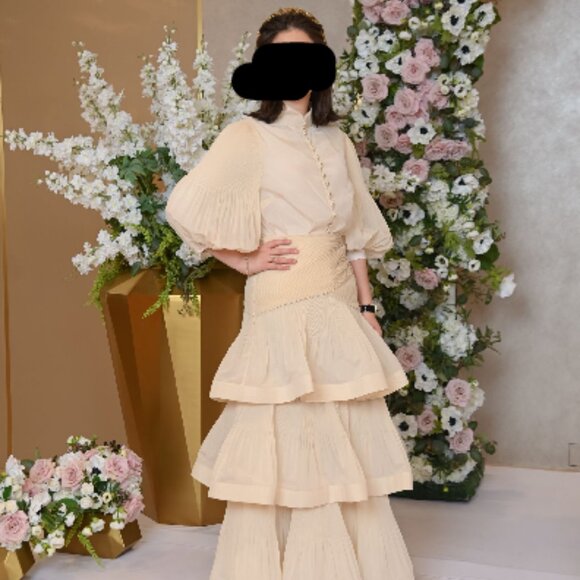 Zimmermann  PLEATED TIERED SKIRT AND TOP SET - Picture 2 of 2